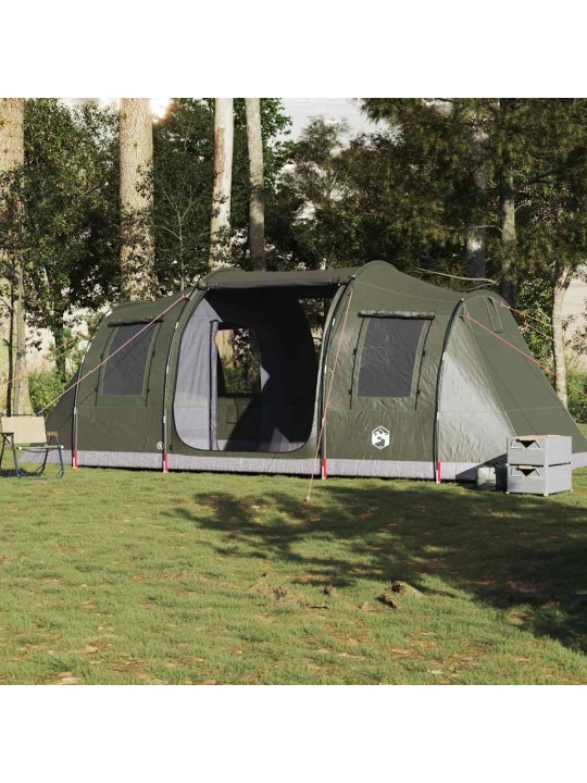 Camping teltta tunneli 4-hengen oliivinvihreä vedenpitävä