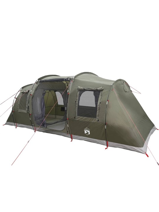 Camping teltta tunneli 4-hengen oliivinvihreä vedenpitävä