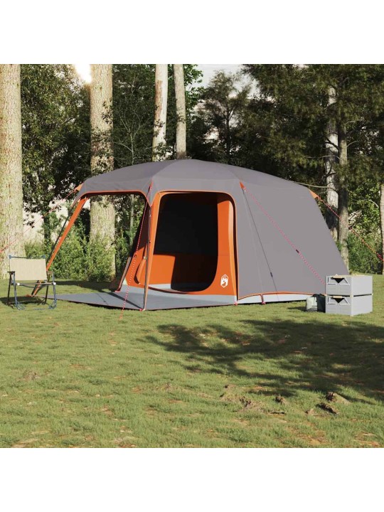 Camping teltta porch dome 5-hengen harmaa oranssi vedenpitävä