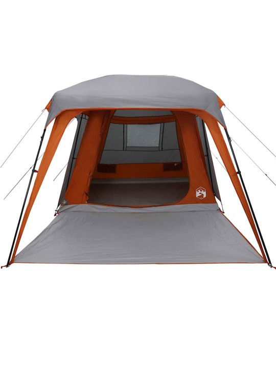 Camping teltta porch dome 5-hengen harmaa oranssi vedenpitävä