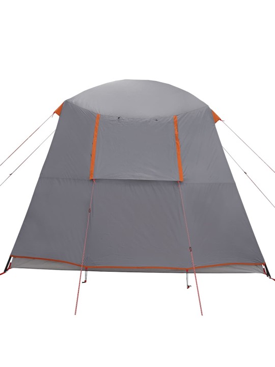 Camping teltta porch dome 5-hengen harmaa oranssi vedenpitävä