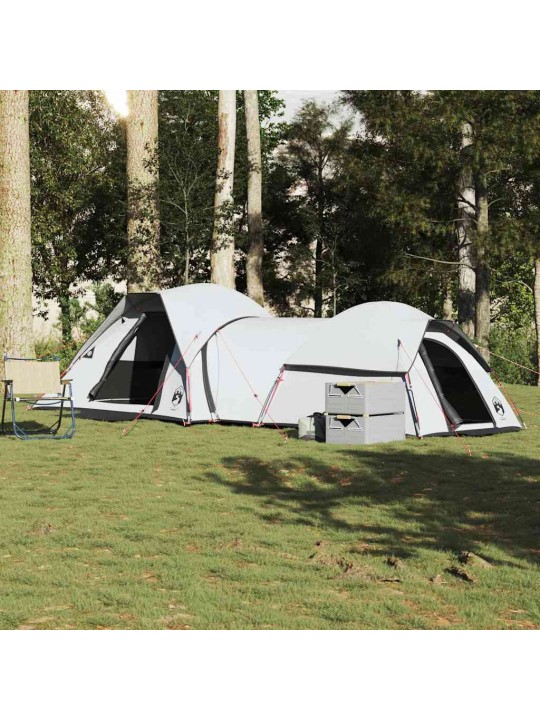 Camping teltta 5-hengen valkoinen pimennyskangas vedenpitävä