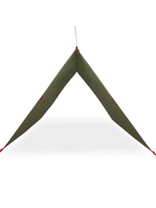 Camping tarp oliivinvihreä 406x306 cm vedenpitävä