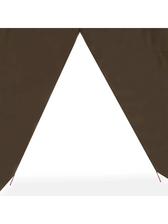 Camping tarp ruskea 406x306 cm vedenpitävä