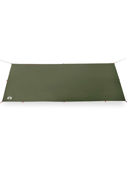 Camping tarp oliivinvihreä 506x306 cm vedenpitävä