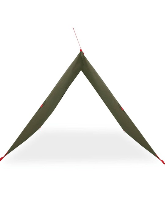 Camping tarp oliivinvihreä 451x420 cm vedenpitävä