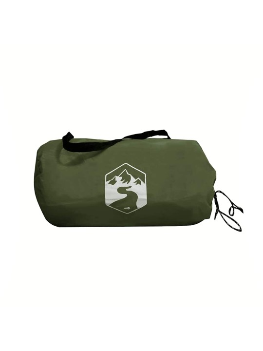Camping tarp oliivinvihreä 451x420 cm vedenpitävä
