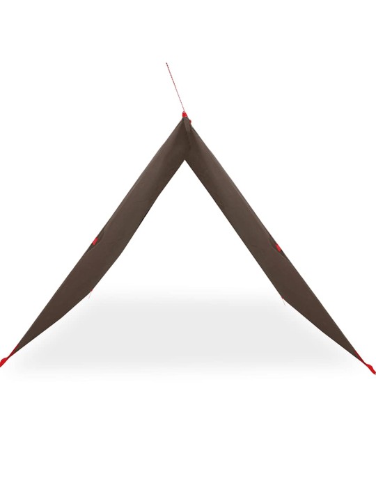 Camping tarp ruskea 451x420 cm vedenpitävä