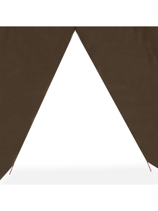 Camping tarp ruskea 451x420 cm vedenpitävä