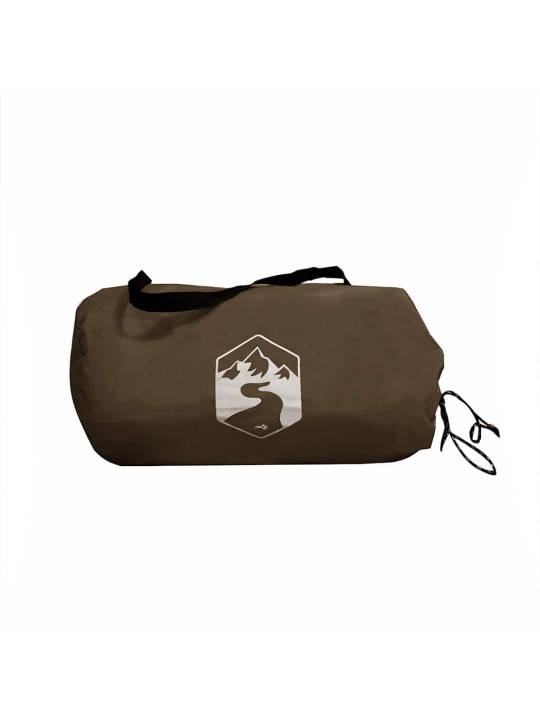 Camping tarp ruskea 451x420 cm vedenpitävä