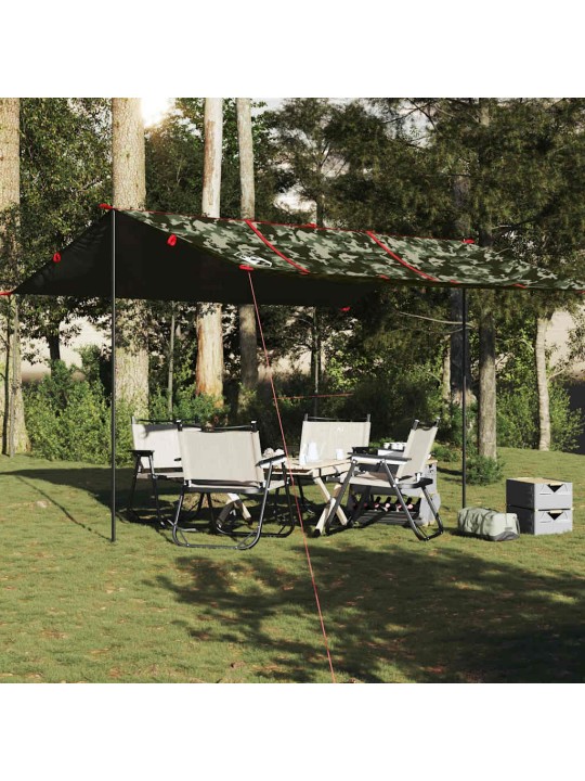Camping press camouflage 451x420 cm vedenpitävä