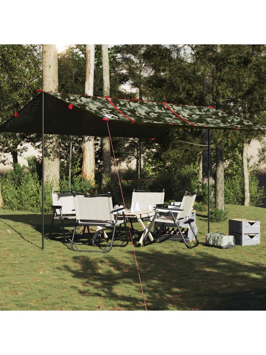 Camping press camouflage 451x420 cm vedenpitävä