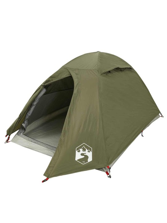 Camping teltta dome 2-hengen oliivinvihreä vedenpitävä