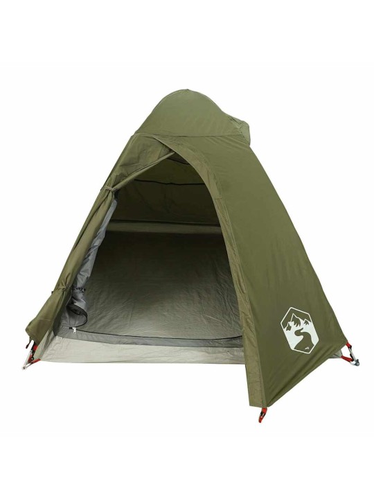 Camping teltta dome 2-hengen oliivinvihreä vedenpitävä