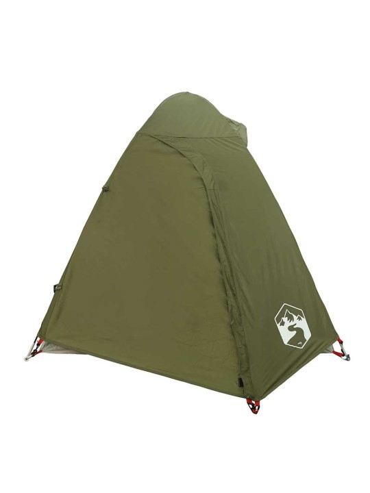 Camping teltta dome 2-hengen oliivinvihreä vedenpitävä