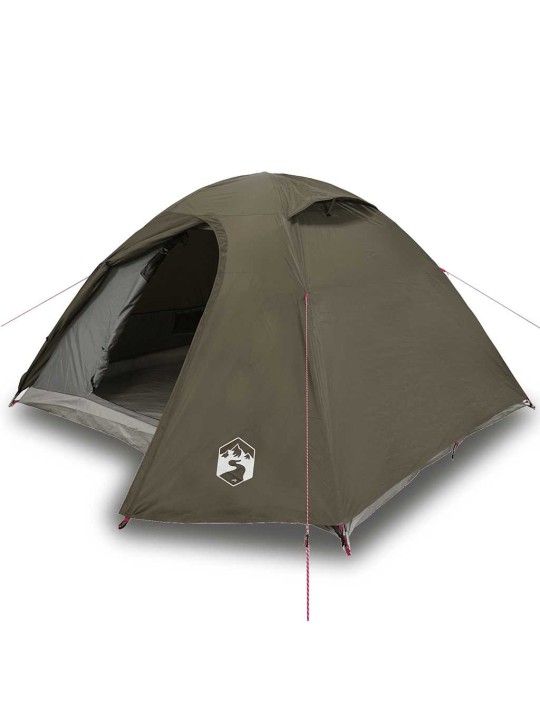 Camping teltta dome 4-hengen ruskea vedenpitävä