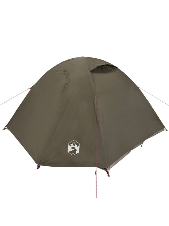 Camping teltta dome 4-hengen ruskea vedenpitävä
