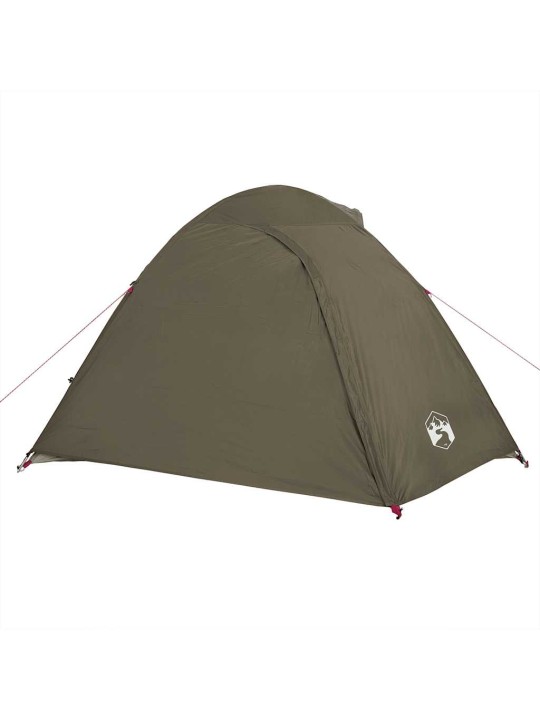 Camping teltta dome 4-hengen ruskea vedenpitävä