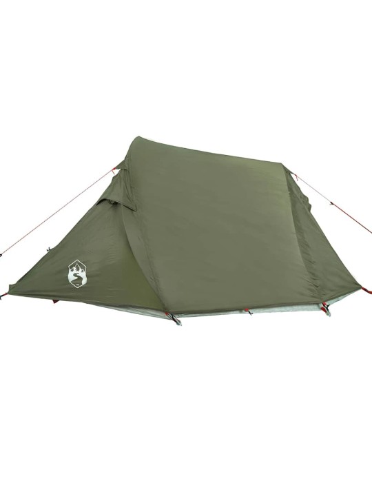 Camping teltta tunneli 3-hengen oliivinvihreä vedenpitävä