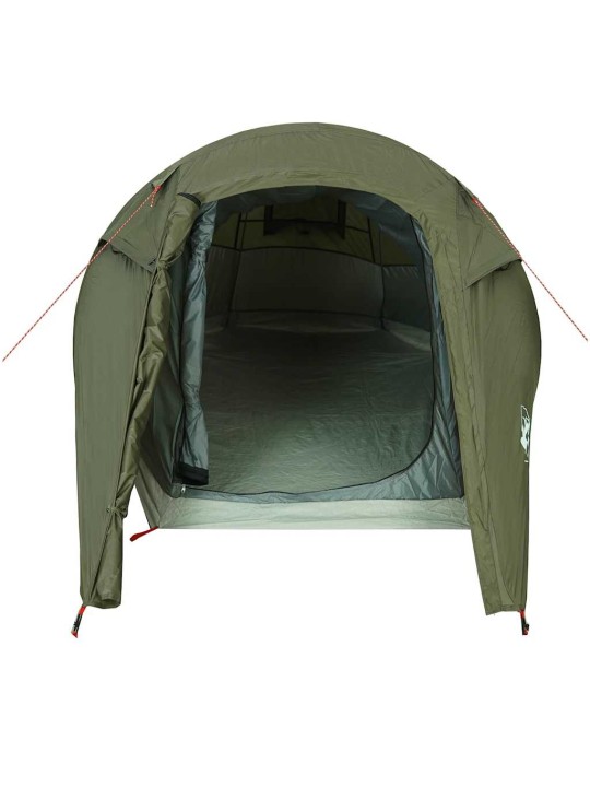 Camping teltta tunneli 2-hengen oliivinvihreä vedenpitävä