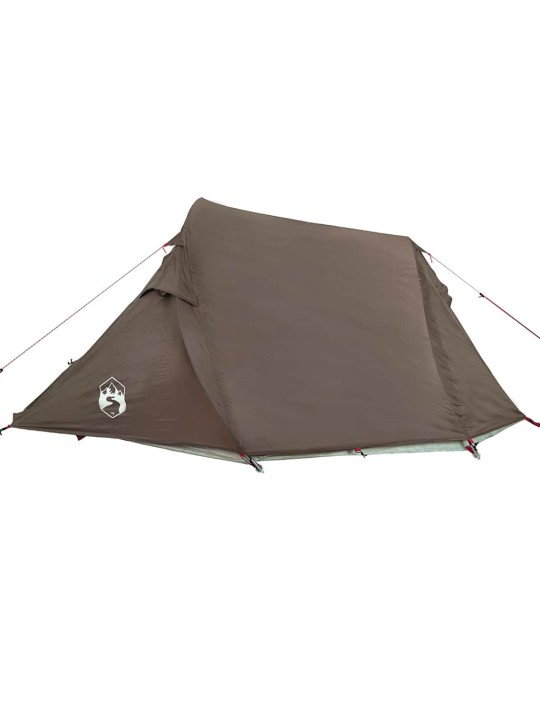 Camping teltta tunneli 2-hengen ruskea vedenpitävä