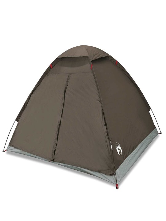 Camping teltta dome 4-hengen ruskea vedenpitävä