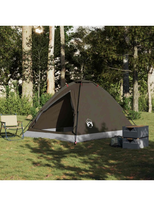 Camping teltta dome 4-hengen ruskea vedenpitävä