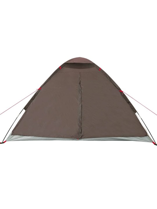 Camping teltta dome 4-hengen ruskea vedenpitävä
