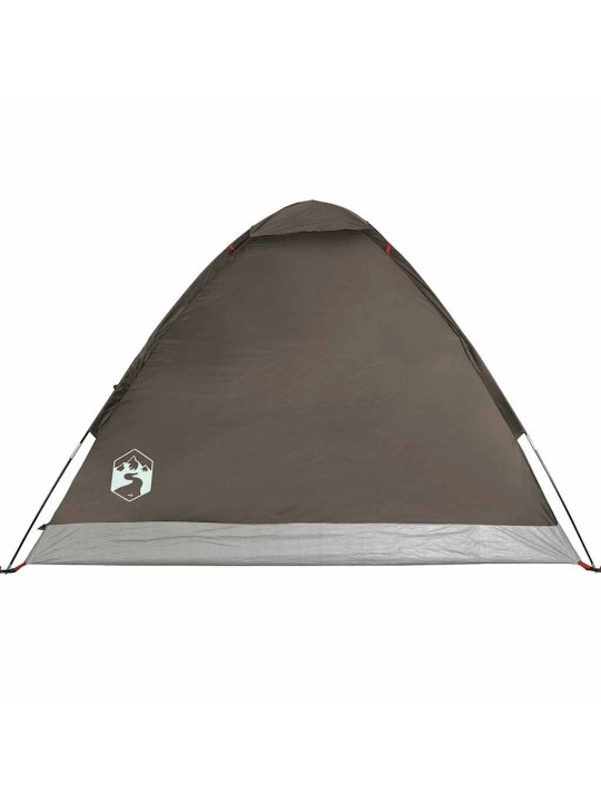 Camping teltta dome 4-hengen ruskea vedenpitävä