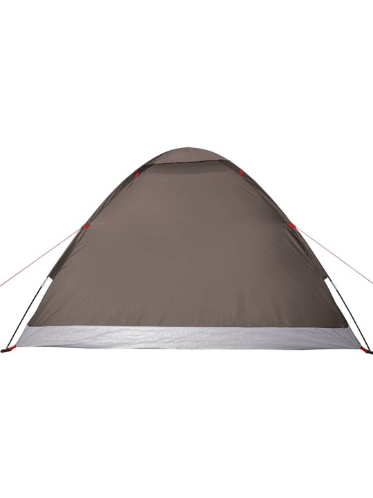 Camping teltta dome 4-hengen ruskea vedenpitävä