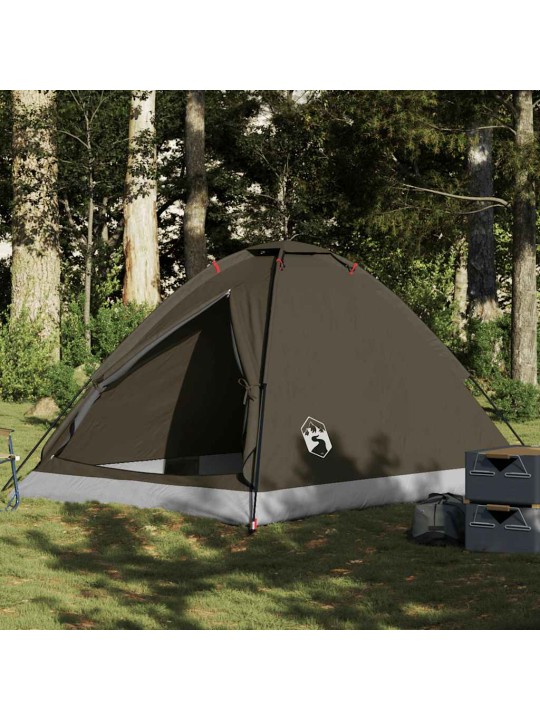 Camping teltta dome 4-hengen ruskea vedenpitävä