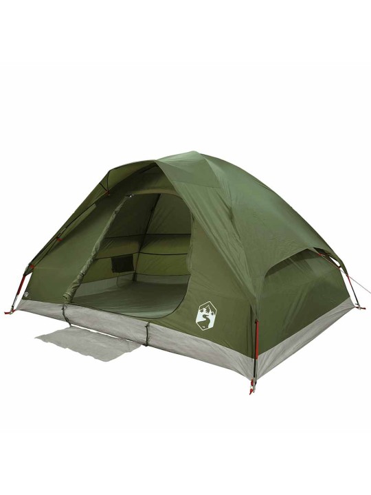 Camping teltta dome 4-hengen oliivinvihreä vedenpitävä