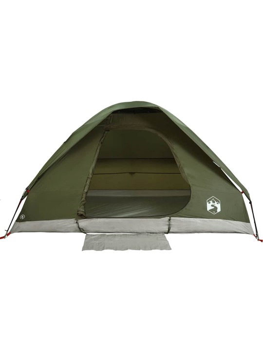 Camping teltta dome 4-hengen oliivinvihreä vedenpitävä