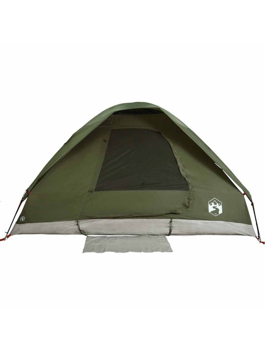 Camping teltta dome 4-hengen oliivinvihreä vedenpitävä