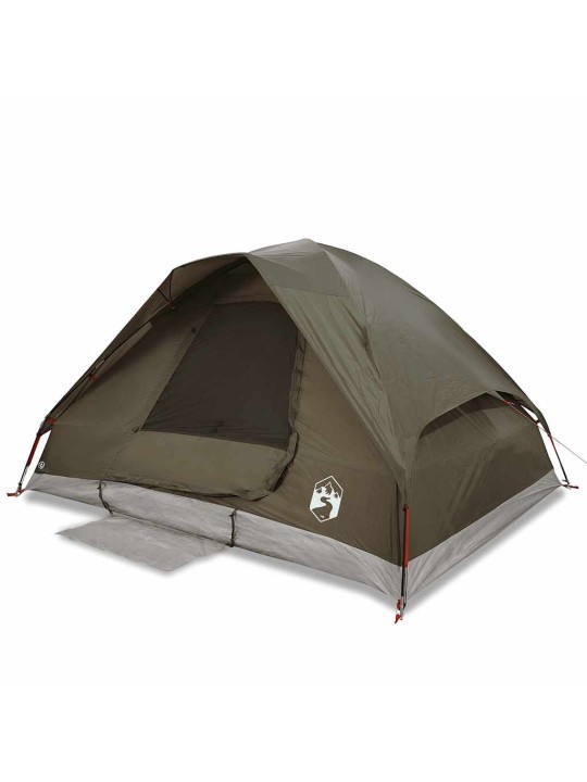 Camping teltta dome 4-hengen ruskea vedenpitävä