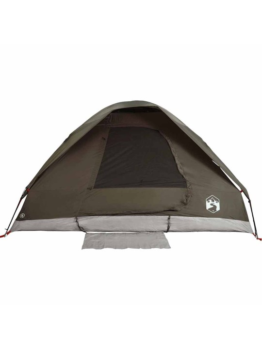 Camping teltta dome 4-hengen ruskea vedenpitävä