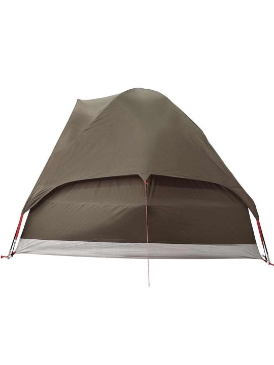 Camping teltta dome 4-hengen ruskea vedenpitävä