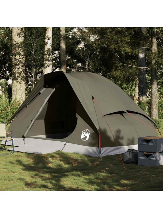 Camping teltta dome 4-hengen ruskea vedenpitävä