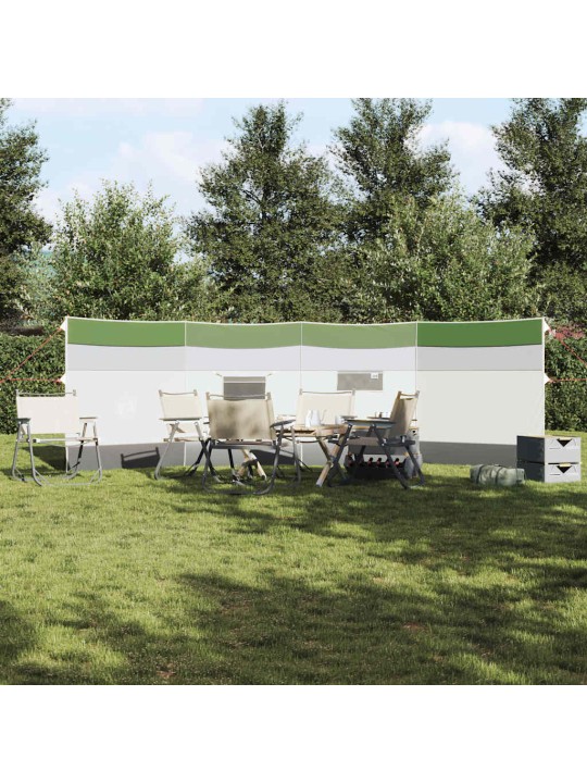 Camping Windbreak Green 510x153 cm Vedenpitävä