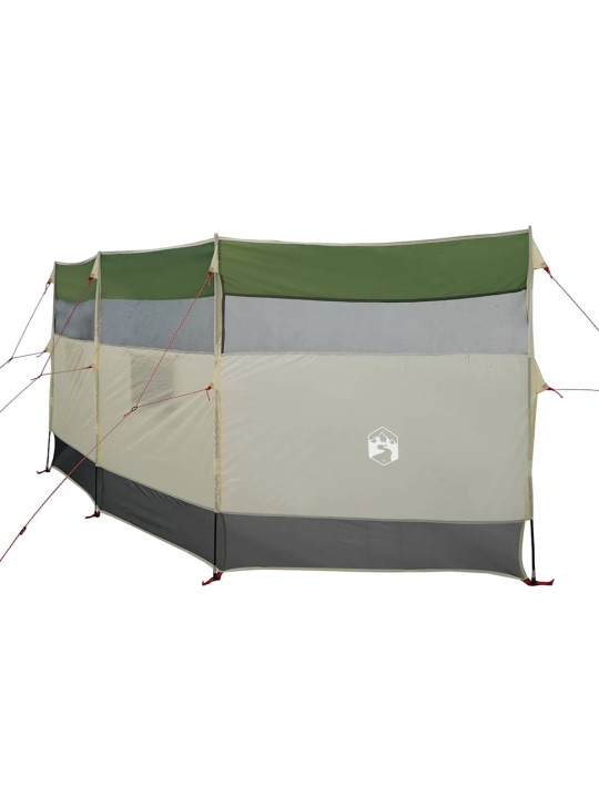 Camping Windbreak Green 510x153 cm Vedenpitävä