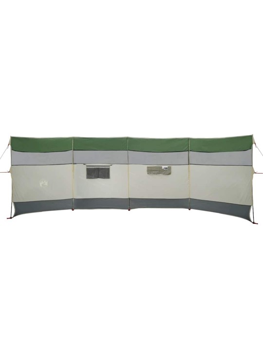 Camping Windbreak Green 510x153 cm Vedenpitävä