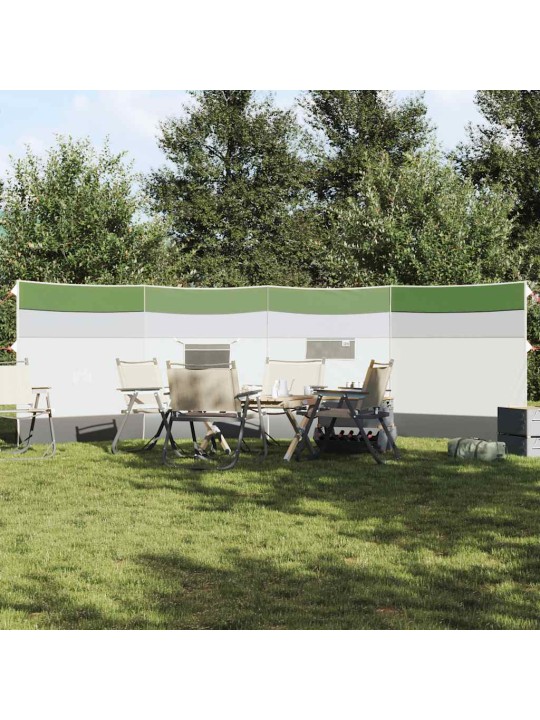 Camping Windbreak Green 510x153 cm Vedenpitävä