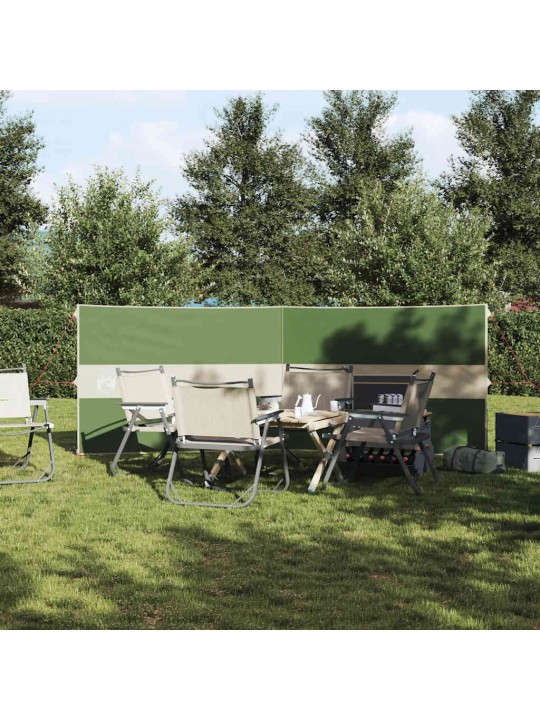 Camping Windbreak Green 344x120 cm Vedenpitävä