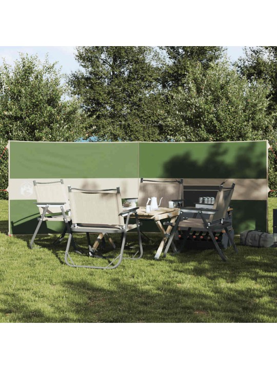 Camping Windbreak Green 344x120 cm Vedenpitävä