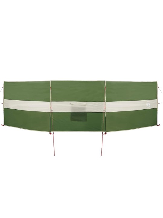 Camping Windbreak Green 490x123 cm Vedenpitävä