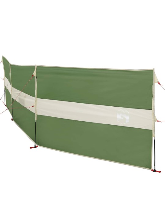 Camping Windbreak Green 490x123 cm Vedenpitävä