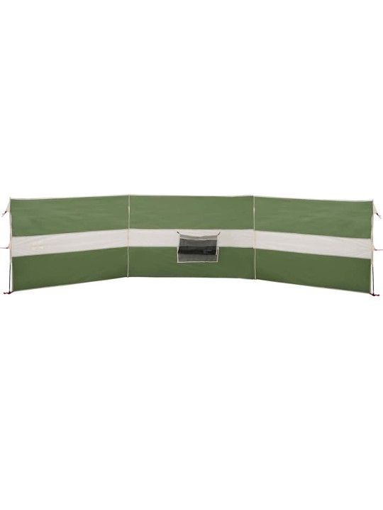 Camping Windbreak Green 490x123 cm Vedenpitävä