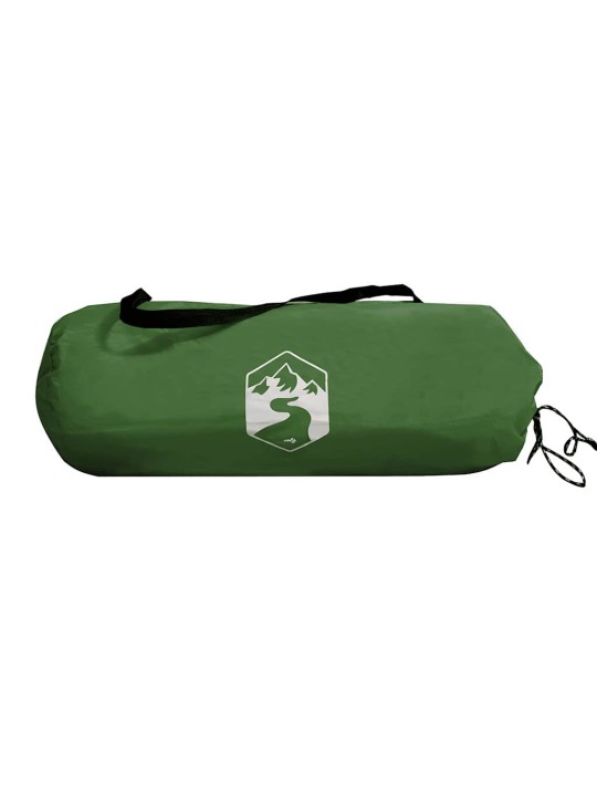 Camping Windbreak Green 490x123 cm Vedenpitävä