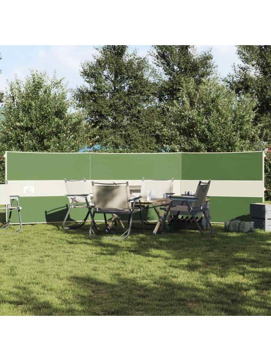 Camping Windbreak Green 490x123 cm Vedenpitävä