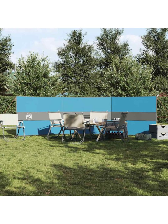Camping Tuulensuoja Sininen 490x123 cm Vedenpitävä
